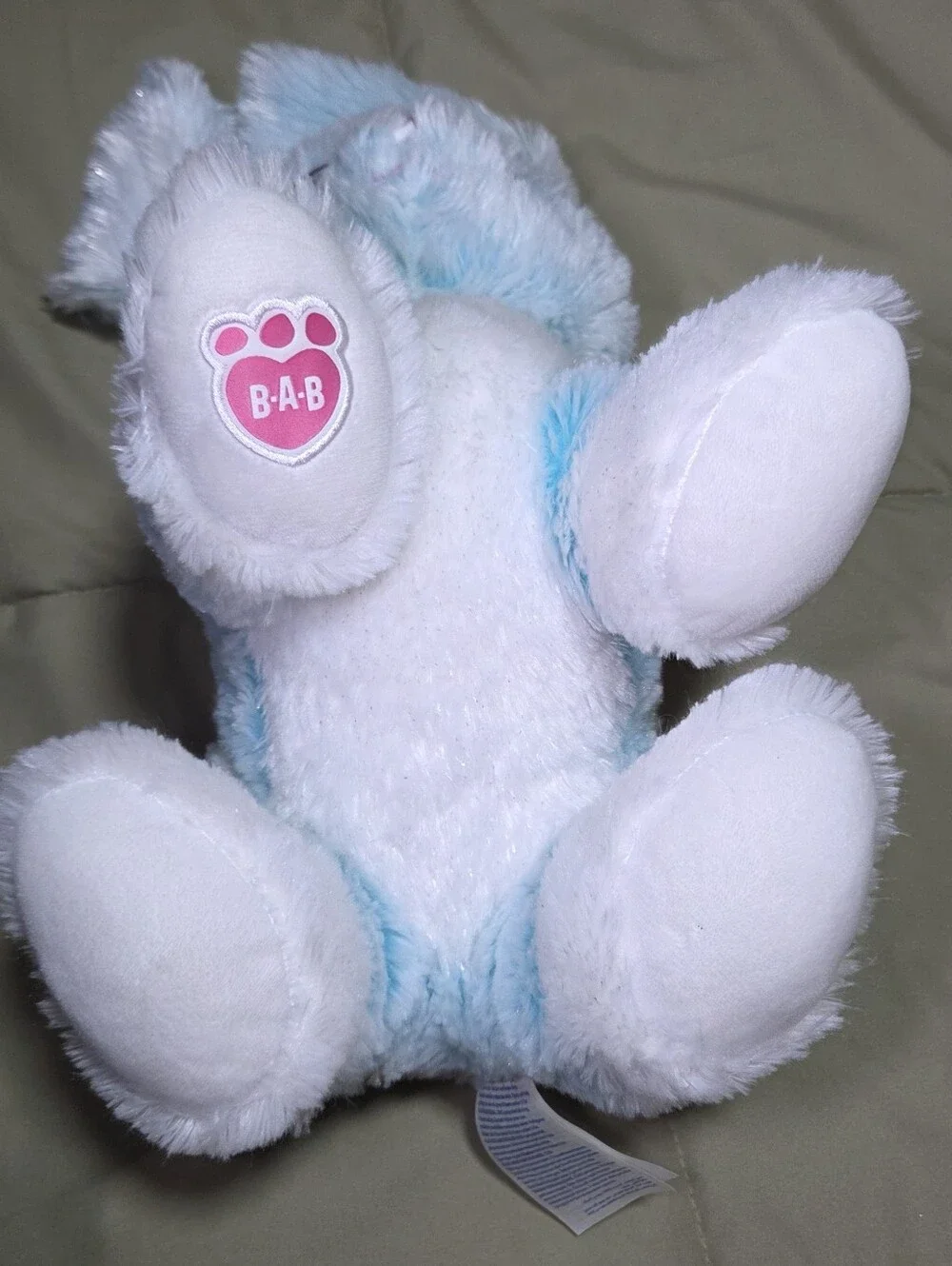 Build-A-Bear Blue & White Bunny Plush